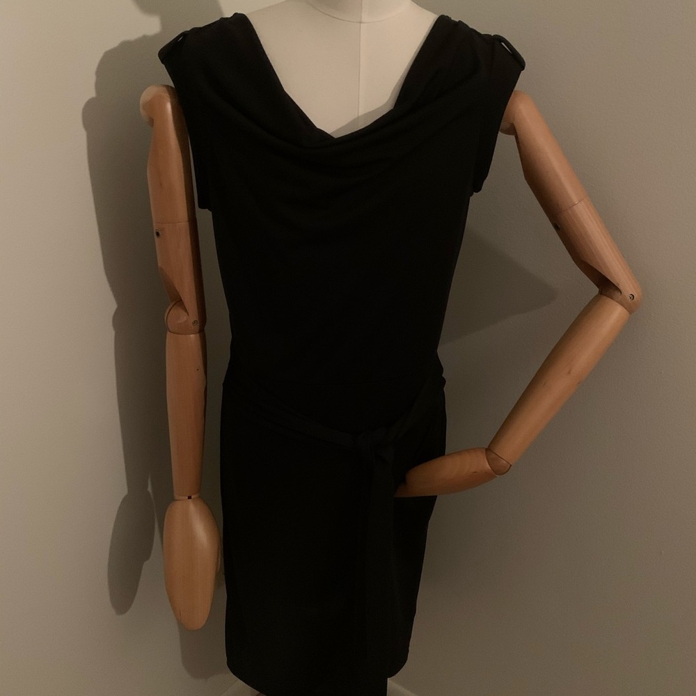 THE LIMITED Black cowl neck, dress Cap sleeves
